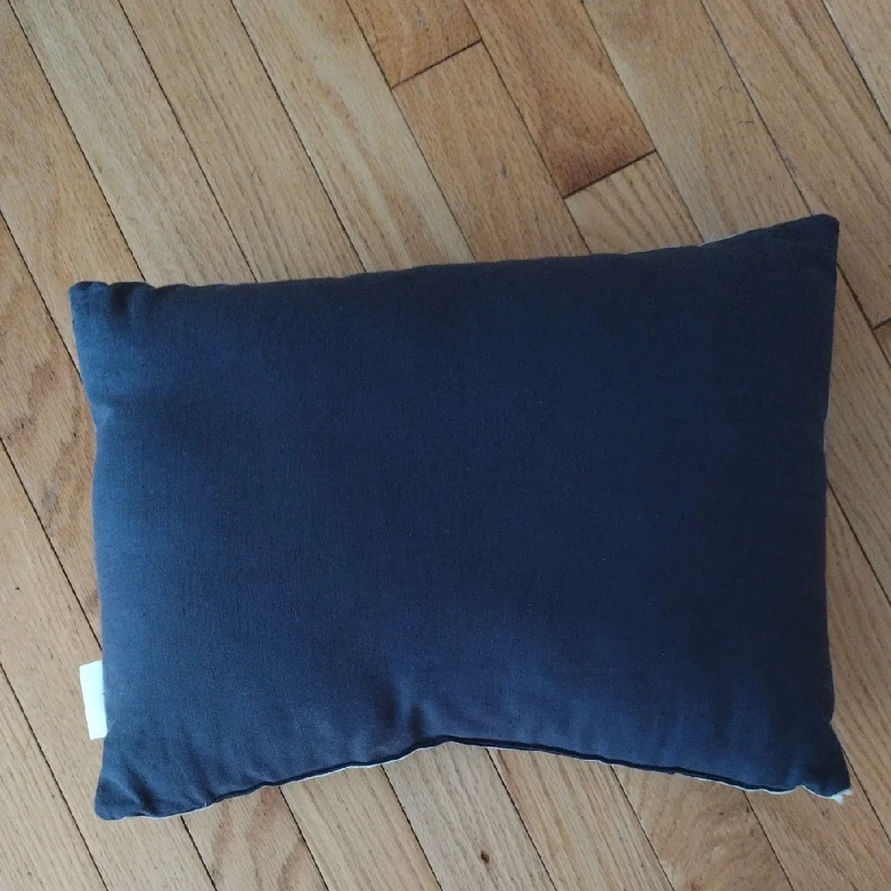 Kate Spade Navy and White Cute Graphic Decorative Pillow